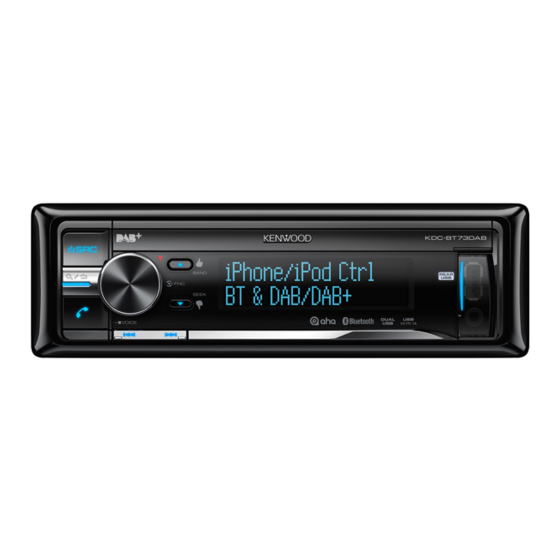 Kenwood KDC-BT73DAB Guia De Inicio Rapido