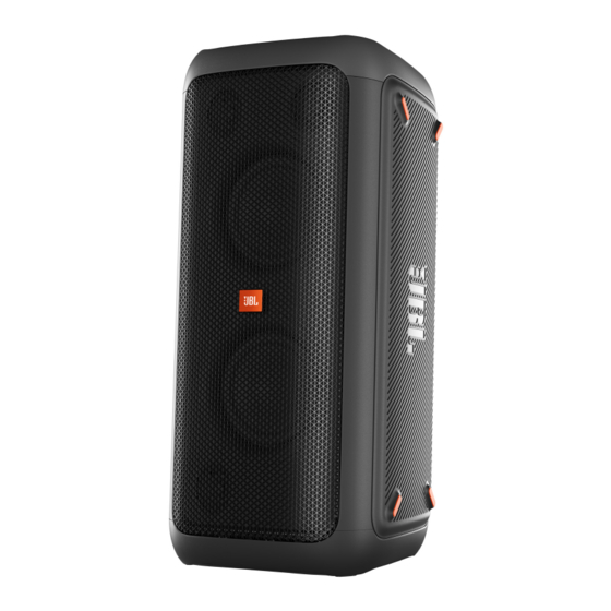 Harman JBL PARTYBOX 200 Guia De Inicio Rapido