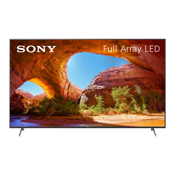 Sony BRAVIA KD-85X91J Guía De Preparación