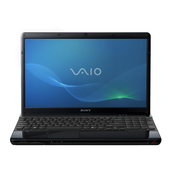 Sony Vaio VPCX11 Serie Guía De Usuario