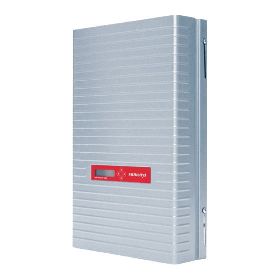 Sunways NT 10000 Manual Del Usuario