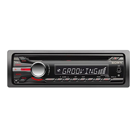 Sony CDX-GT264MP Instrucciones De Uso
