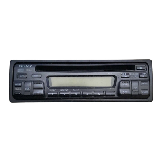 Sony CDX-3100 Manual De Instrucciones