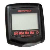 Cateye VELO 1 Manual De Instrucciones