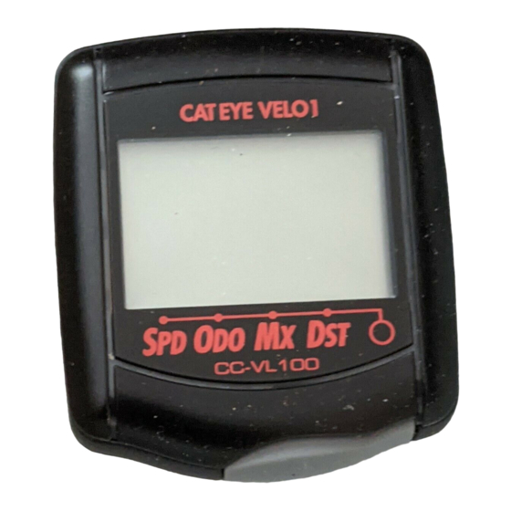 Cateye VELO 1 Manual De Instrucciones