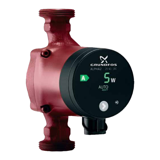Grundfos ALPHA2 Instrucciones De Instalación Y Funcionamiento