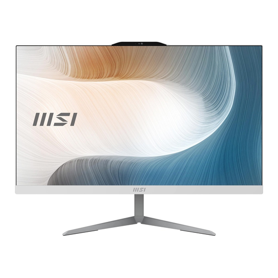 MSI Modern AM242 12M Guía De Usuario