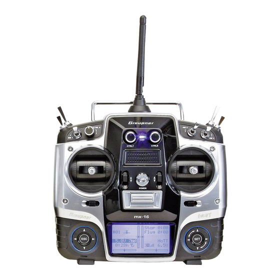 GRAUPNER mx-16 HOTT Manual De Programación