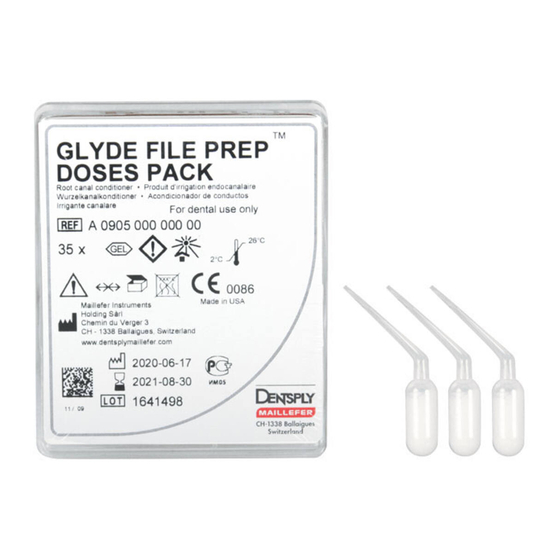 Dentsply Sirona Glyde A0901 Manuales