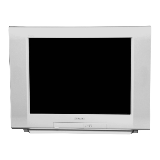 Sony TRINITRON KV-36FS100 Manual De Servicio