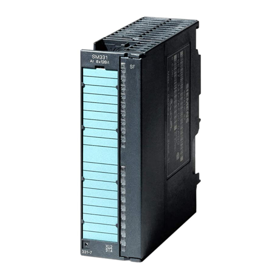 Siemens SIMATIC SM331 Primeros Pasos
