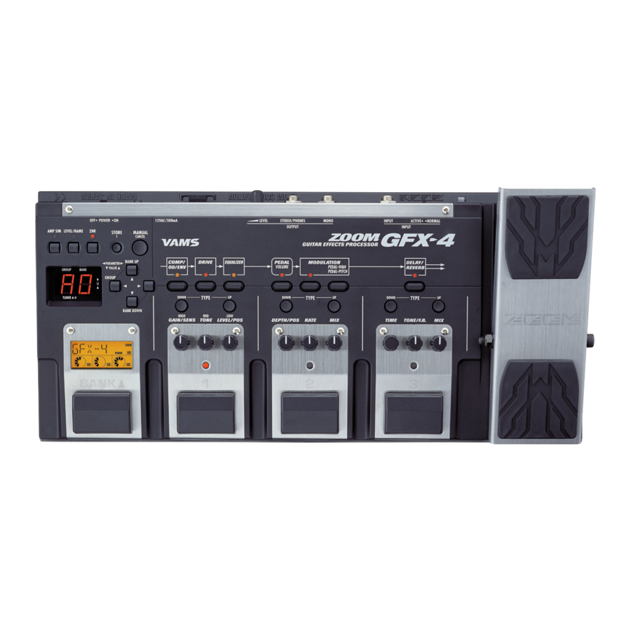 Zoom GFX-4 Manual De Instrucciones