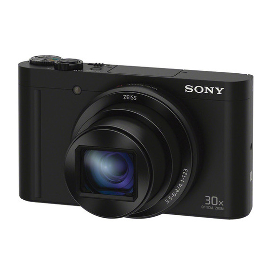 Sony DSC-WX500 Manual Del Usuario