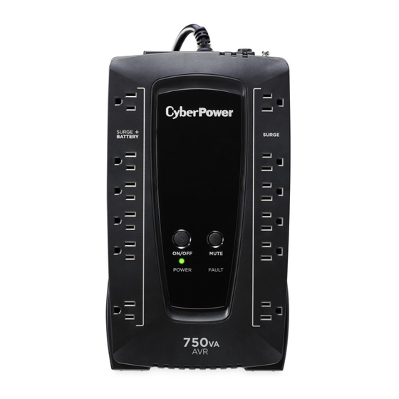 CyberPower AVR Serie Manual De Usuario