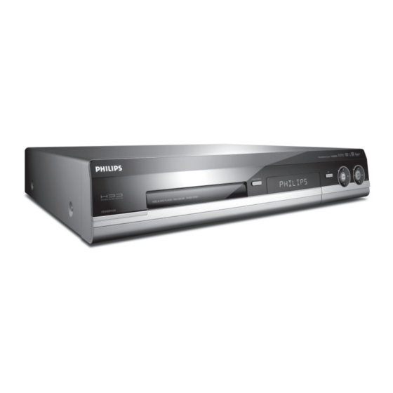 Philips DVDR7310H Manuales