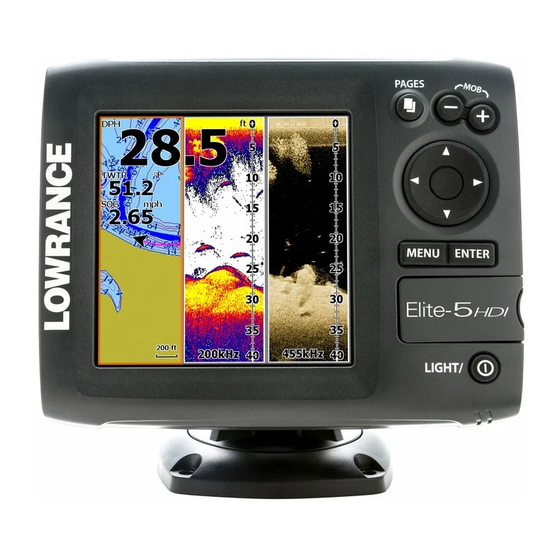 Lowrance Elite-5 HDI Combo Manual De Funcionamiento