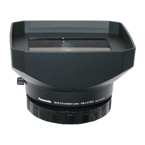 Panasonic AG-LA7200G Instrucciones De Funcionamiento