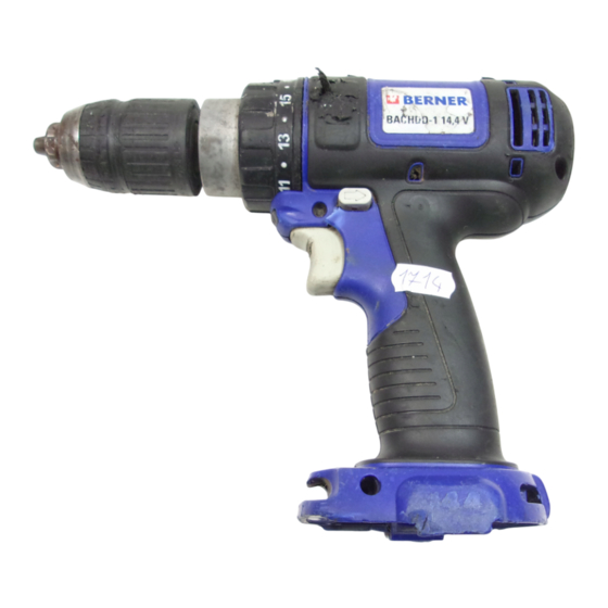Berner BACHDD-1 14,4V BC Manual Del Usuario