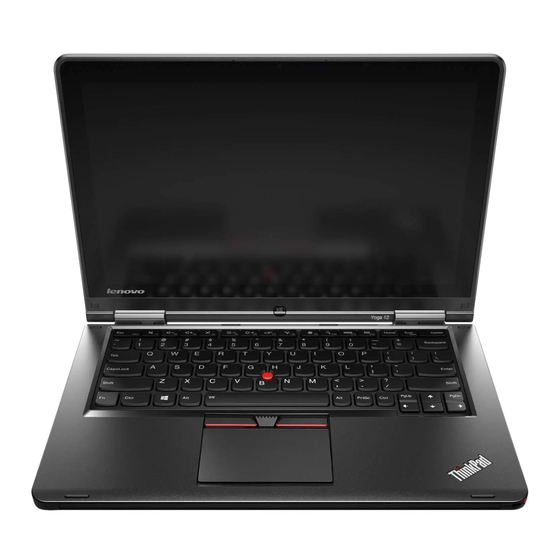 Lenovo ThinkPad Yoga 12 Guia Del Usuario