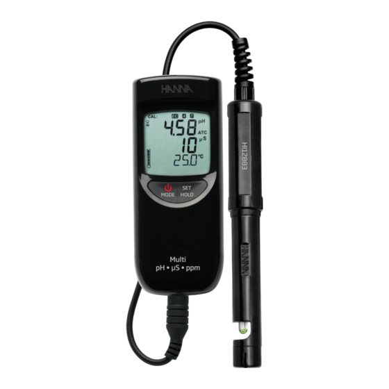 Hanna Instruments HI991300 Manual De Instrucciones