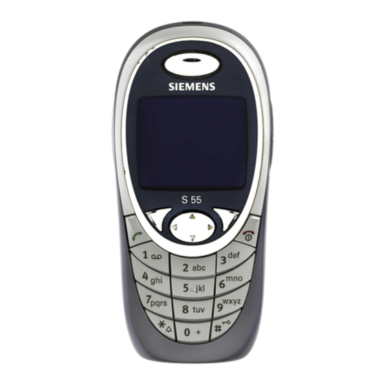 Siemens S55 Manual