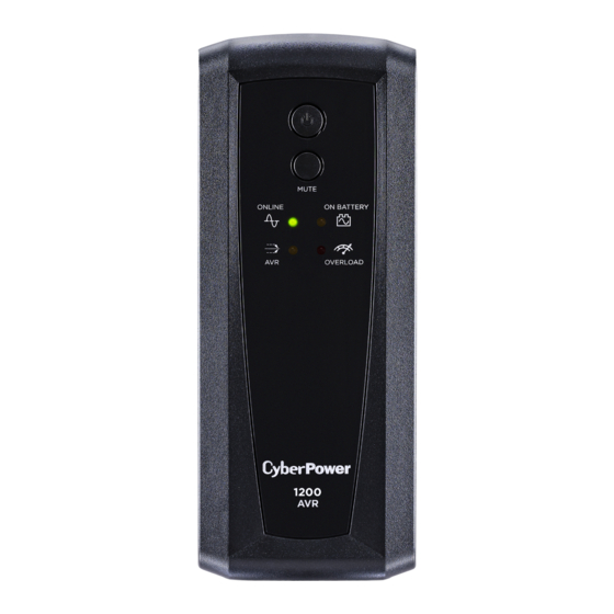 CyberPower CP1500AVRL Manual De Usuario