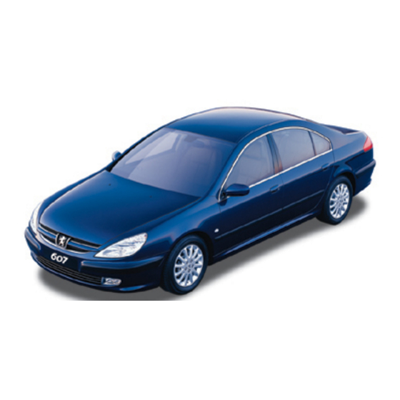 PEUGEOT 607 2003 Manual Del Usuario