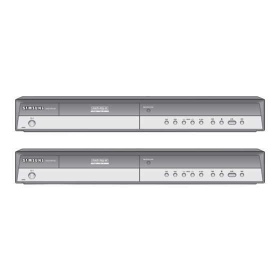 Samsung DVD-HR749 Manual De Instrucciones