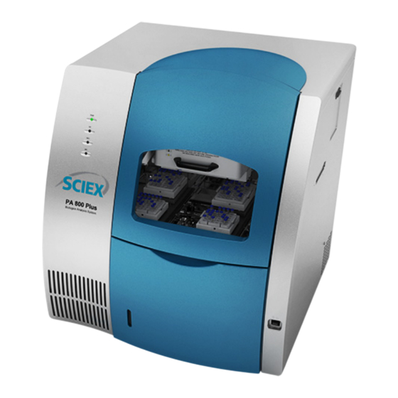 SCIEX PA 800 Plus Guía De Mantenimiento