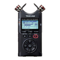 Tascam DR-40X Manual Del Usuario