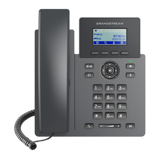 Grandstream GRP2601 Guia De Inicio Rapido