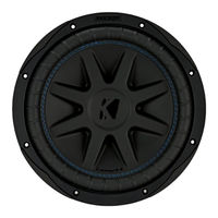 Kicker CVX COMPVX12 Manual De Instrucciones