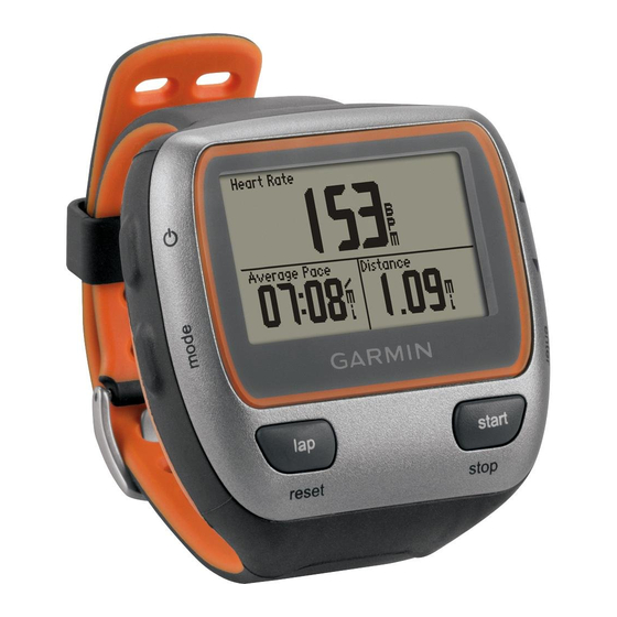 Garmin FORERUNNER 310XT Guia De Inicio Rapido