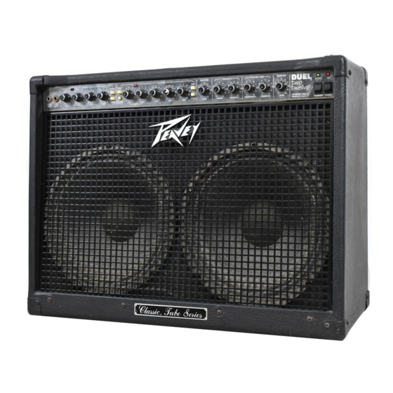 Peavey Duel 212 Manual Del Usuario