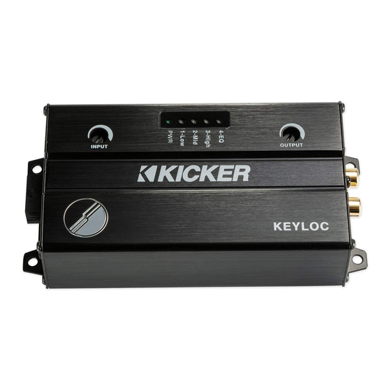 Kicker KEYLOC Manuales