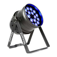 Beamz BPP100 PAR64 18x6W Quad RGBW DMX Manual De Instrucciones