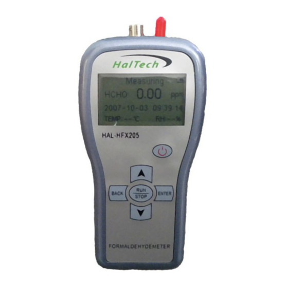 PCE HalTech HFX205 Manual De Uso