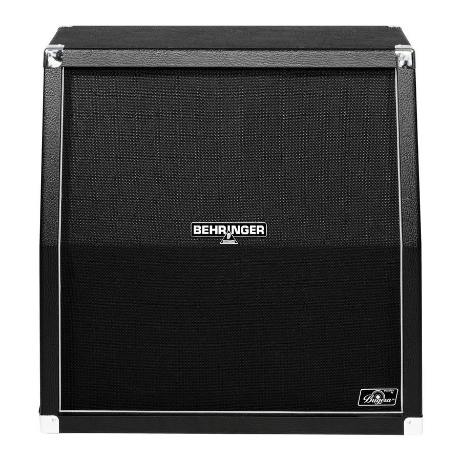 Behringer ULTRASTACK BG412V Manual De Instrucciones