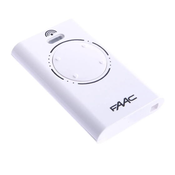 FAAC XT2 Manual De Instrucciones