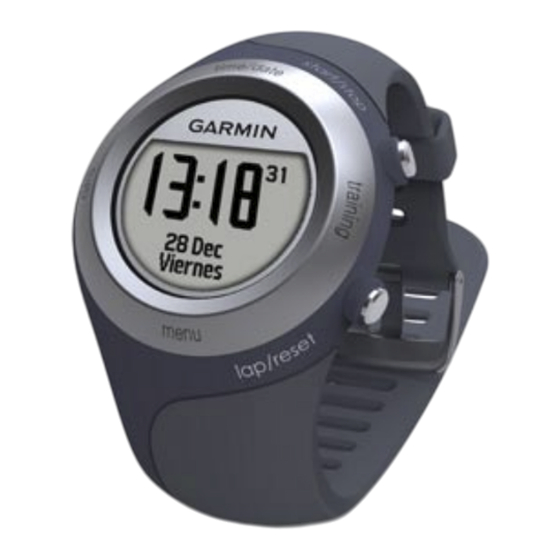 Garmin FORERUNNER 405CX Manual Del Usuario