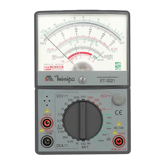 Minipa ET-3021 Manuales