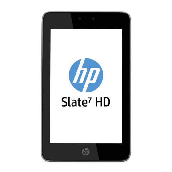 HP Slate 7 HD Manuales