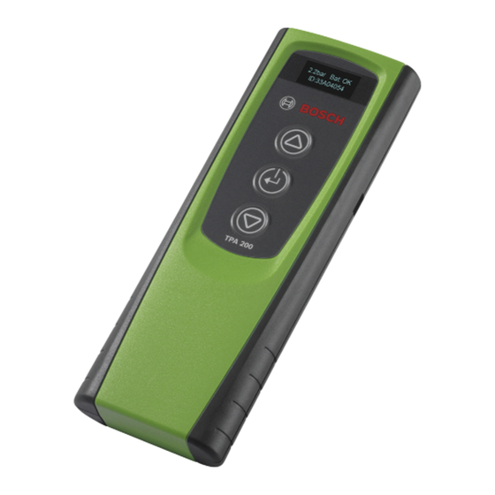 Bosch TPA 200 Manual Original