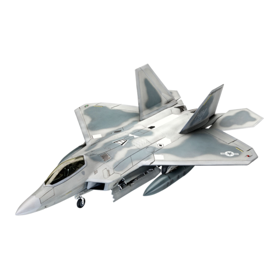 REVELL F-22 RAPTOR Manual De Instrucciones