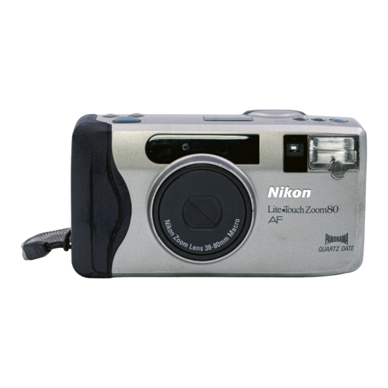 Nikon LiteTouch Zoom 80 Manual De Instrucciones