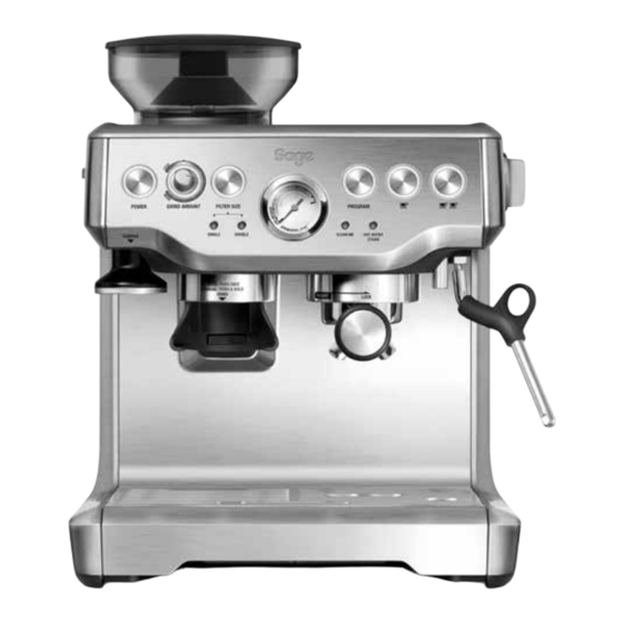 Sage the Barista Express BES875 Guía Rápida