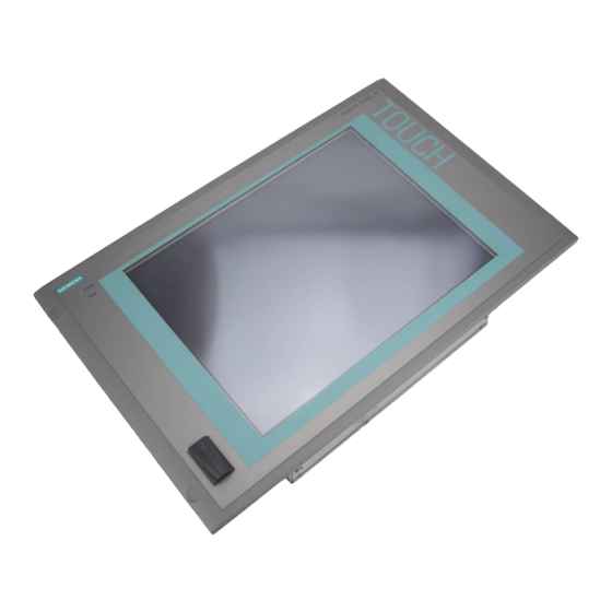 Siemens SIMATIC HMI IPC677C Instrucciones De Servicio