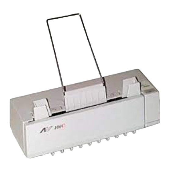 Avision AV100C Manual Del Usuario