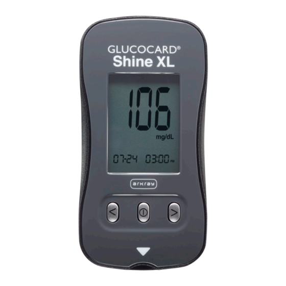 Arkray GLUCOCARD Shine XL Manual Del Usuario