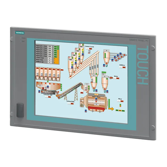 Siemens SIMATIC Panel PC 677B Instrucciones De Servicio